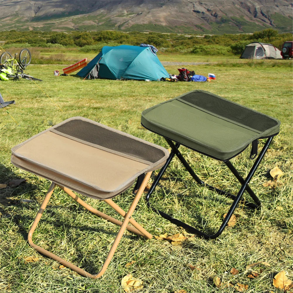 Foldable Portable Backpack Stool with Carry Bag – Lightweight Mini Outdoor Chair